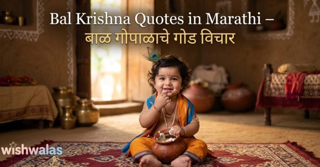 Bal Krishna Quotes in Marathi – बाळ गोपाळाचे गोड विचार