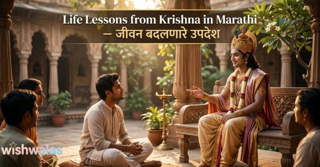 Life Lessons from Krishna in Marathi – जीवन बदलणारे उपदेश