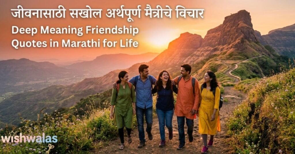 Deep Meaning Friendship Quotes in Marathi for Life