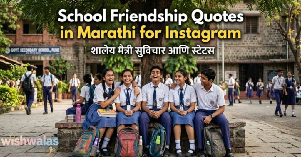 School Friendship Quotes in Marathi for Instagram