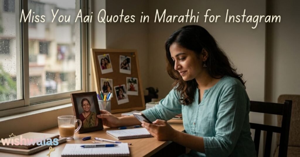 Miss You Aai Quotes in Marathi for Instagram
