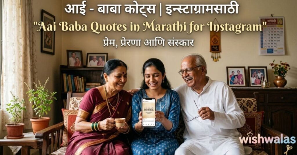 Aai Baba Quotes in Marathi for Instagram