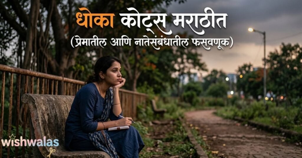 Dhoka Quotes in Marathi