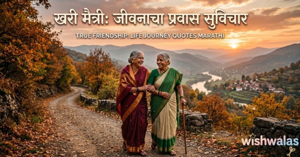 True Friendship Life Journey Quotes Marathi