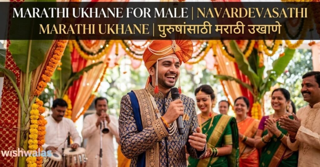 Marathi Ukhane For Male | Navardevasathi Marathi Ukhane | पुरुषांसाठी मराठी उखाणे