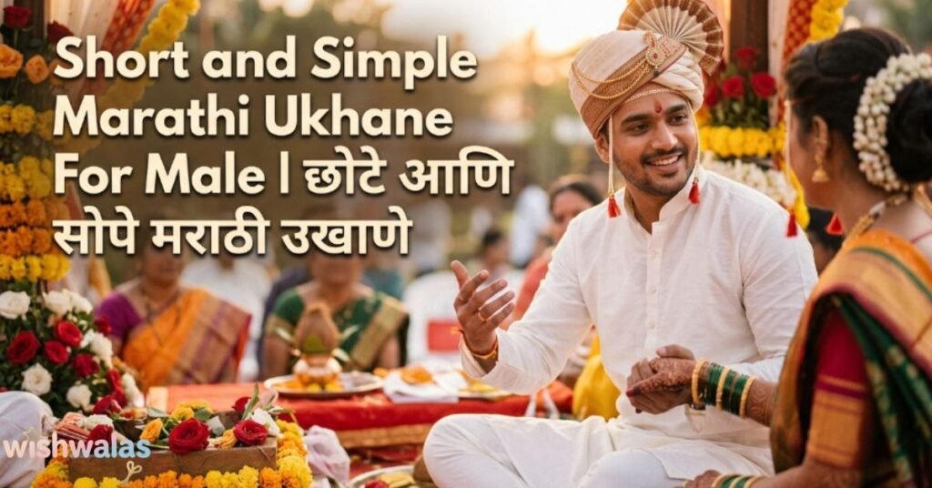 Short and Simple Marathi Ukhane For Male | छोटे आणि सोपे मराठी उखाणे