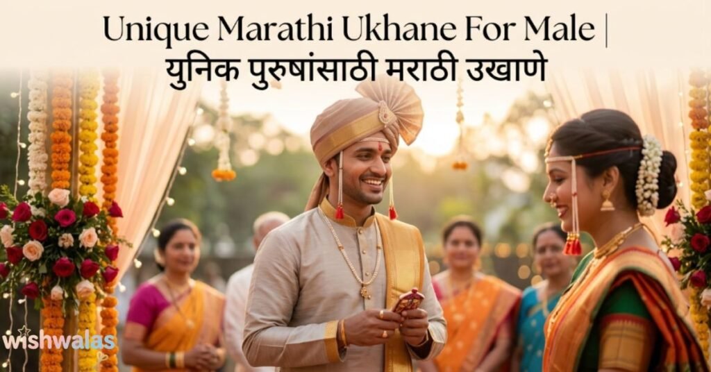 Unique Marathi Ukhane For Male | युनिक पुरुषांसाठी मराठी उखाणे