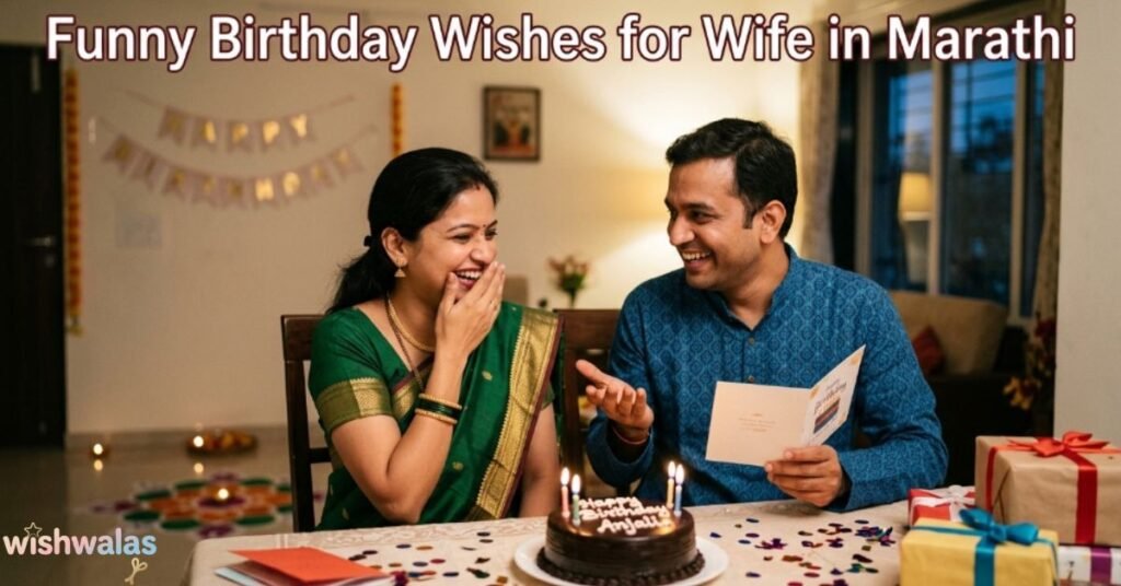 Funny Birthday Wishes for Wife in Marathi