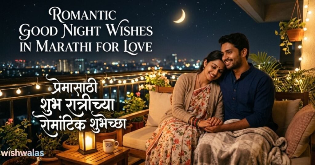 Romantic Good Night Wishes in Marathi for Love